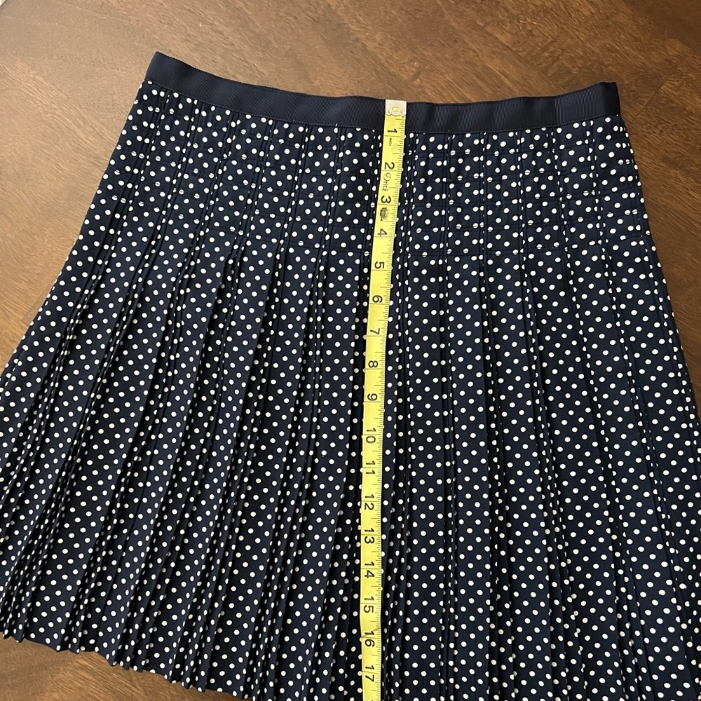 Excellent used J Crew polka dot skirt size 2 (SOLD) - Picture 3 of 9